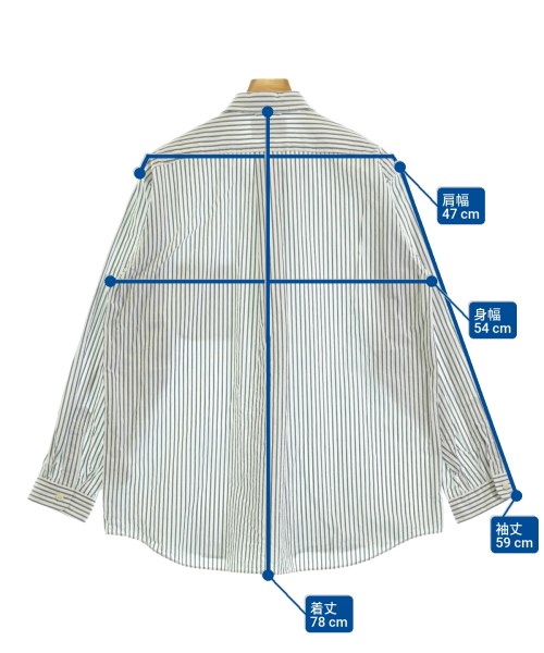 YAECA（ヤエカ）カジュアルシャツ 白 サイズ:S メンズ/2200671579128