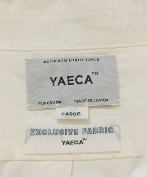 YAECA（ヤエカ）カジュアルシャツ 白 サイズ:L メンズ/2200676658040
