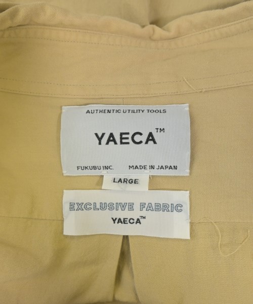 YAECA（ヤエカ）カジュアルシャツ ベージュ サイズ:L メンズ/2200678800027
