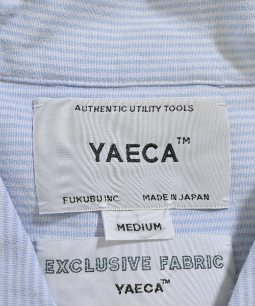 YAECA（ヤエカ）カジュアルシャツ 青 サイズ:M メンズ/2200678825051
