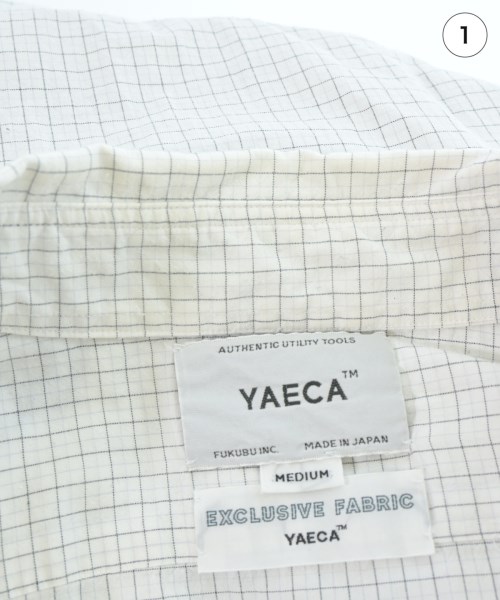 YAECA（ヤエカ）カジュアルシャツ 白 サイズ:M メンズ/2200693627067
