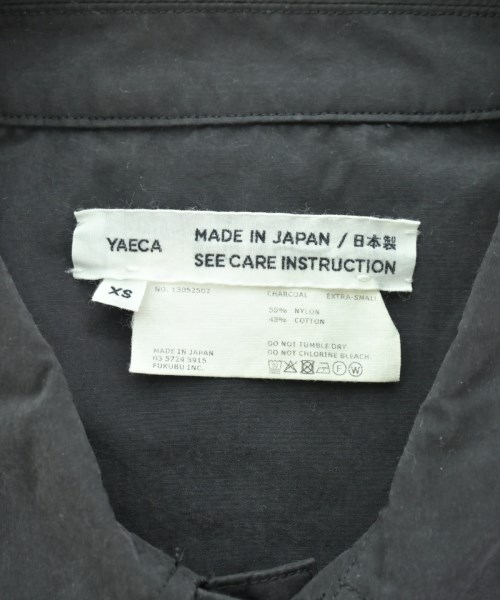 YAECA（ヤエカ）その他 黒 サイズ:XS メンズ/2200695732059