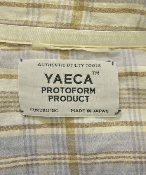 YAECA（ヤエカ）カジュアルシャツ 茶 サイズ:M メンズ/2200655229087