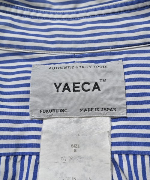 YAECA（ヤエカ）カジュアルシャツ 青 サイズ:S メンズ/2200659720023