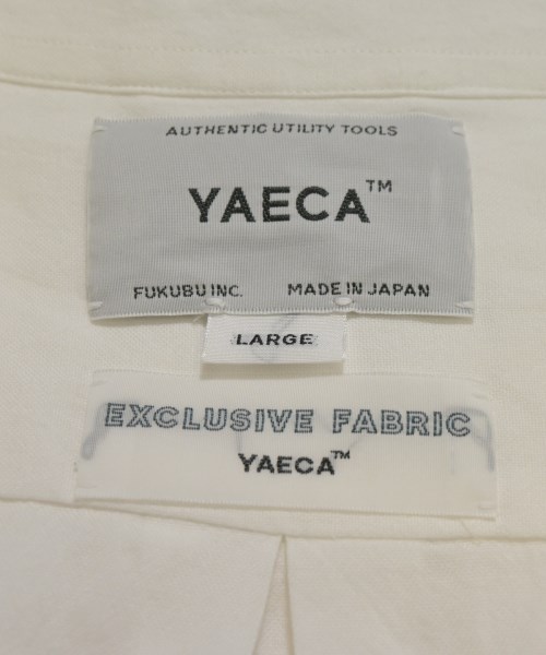 YAECA（ヤエカ）カジュアルシャツ 白 サイズ:L メンズ/2200715117033