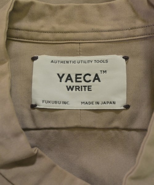 YAECA（ヤエカ）カジュアルシャツ ベージュ サイズ:M メンズ/2200647788028