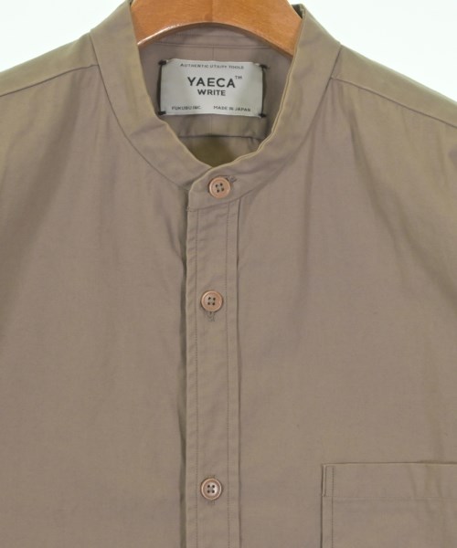 YAECA（ヤエカ）カジュアルシャツ ベージュ サイズ:M メンズ/2200647788028