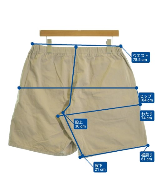 YAECA（ヤエカ）ショートパンツ ベージュ サイズ:M メンズ/2200647967096