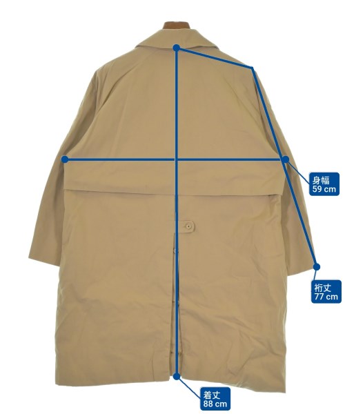 YAECA（ヤエカ）ステンカラーコート ベージュ サイズ:S メンズ/2200648904021
