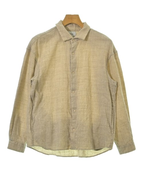 YAECA(ヤエカ)カジュアルシャツ ベージュ サイズ:S/2200648924050