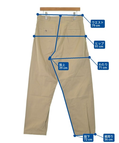 YAECA（ヤエカ）チノパン ベージュ サイズ:34(XL位) メンズ/2200650259096
