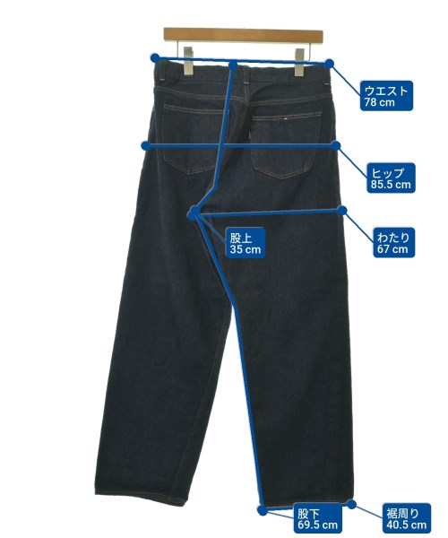 YAECA（ヤエカ）デニムパンツ 紺 サイズ:32(L位) メンズ/2200652751079