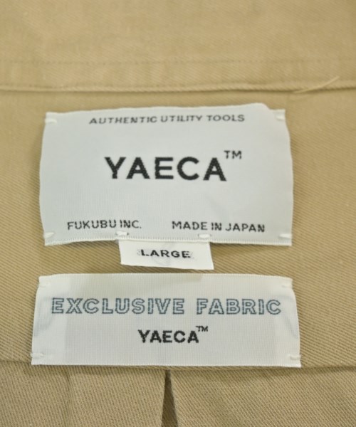 YAECA（ヤエカ）カジュアルシャツ ベージュ サイズ:L メンズ