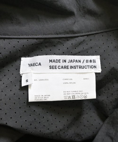 YAECA（ヤエカ）その他 黒 サイズ:S メンズ/2200706949018