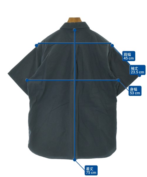 YAECA（ヤエカ）カジュアルシャツ 紺 サイズ:L メンズ/2200661521052