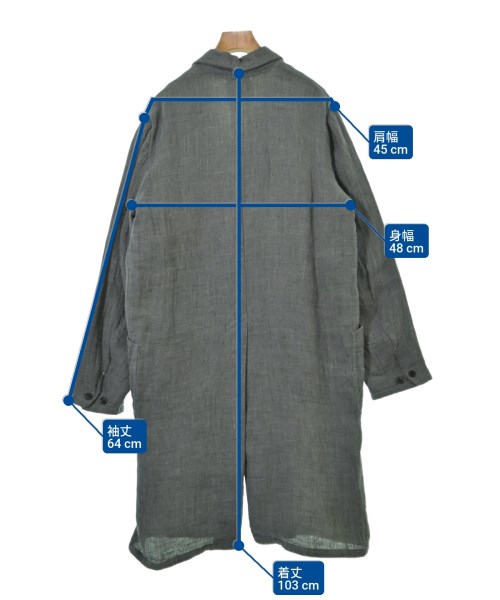 YAECA（ヤエカ）チェスターコート グレー サイズ:M メンズ/2200666148056