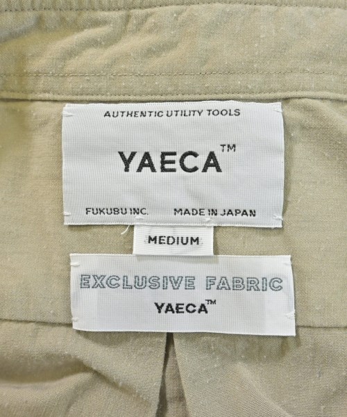 YAECA（ヤエカ）カジュアルシャツ ベージュ サイズ:M メンズ/2200667263055