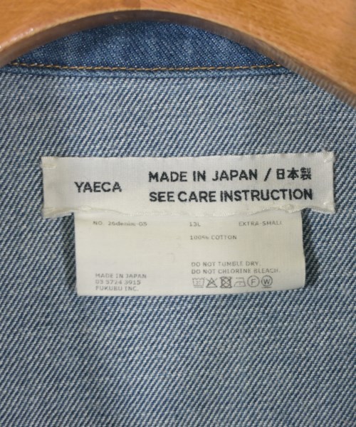 YAECA（ヤエカ）デニムジャケット 青 サイズ:XS メンズ/2200666735010