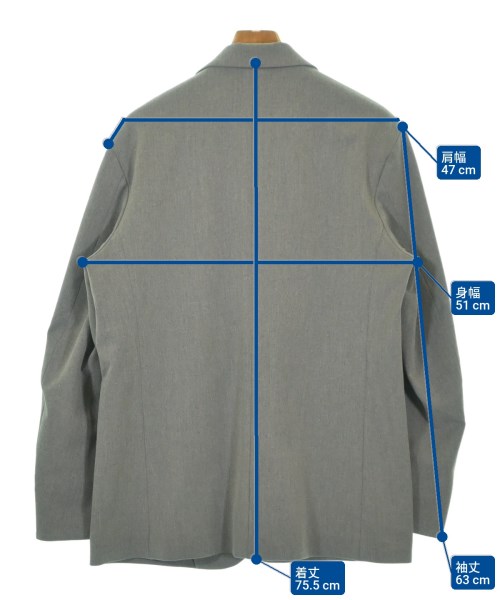 YAECA（ヤエカ）ジャケット グレー サイズ:M メンズ/2200666735119