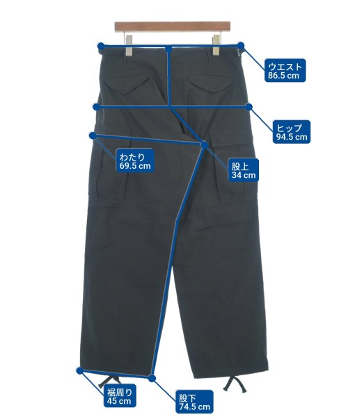 YAECA（ヤエカ）カーゴパンツ グレー サイズ:M メンズ/2200666735164