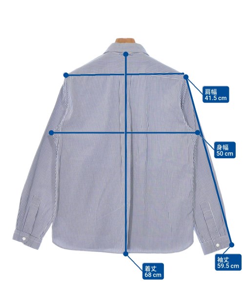 YAECA（ヤエカ）カジュアルシャツ 紺 サイズ:M メンズ/2200667506091