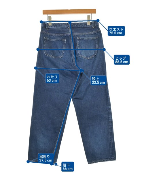 YAECA（ヤエカ）デニムパンツ 紺 サイズ:30(M位) メンズ/2200672058011