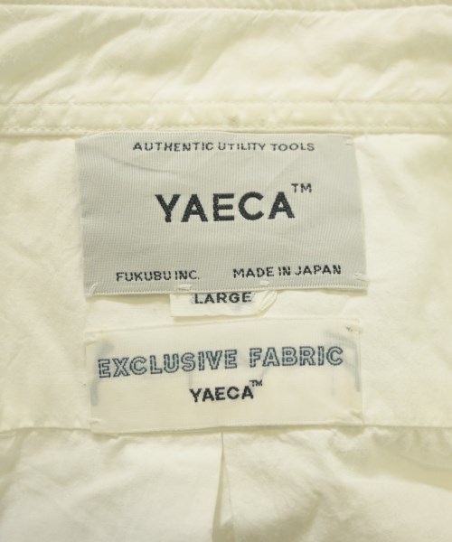 YAECA（ヤエカ）カジュアルシャツ 白 サイズ:L メンズ/2200672121029