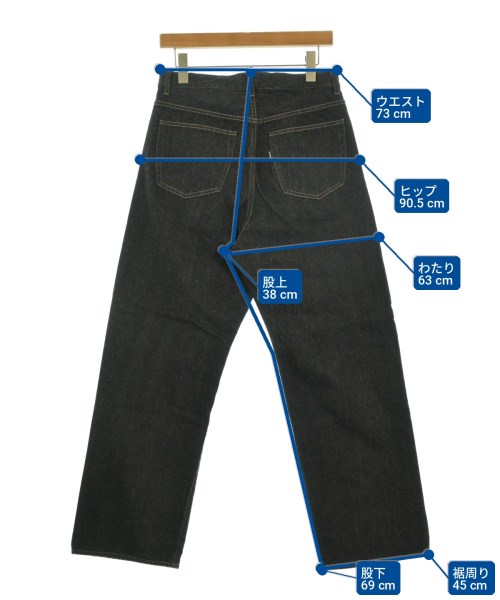 YAECA（ヤエカ）デニムパンツ 黒 サイズ:30(M位) メンズ/2200724937110