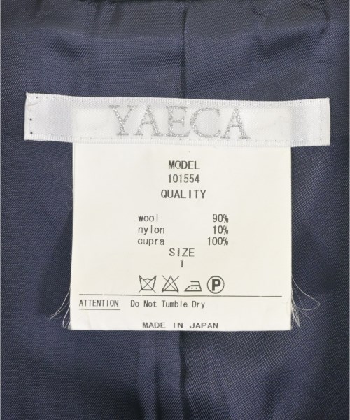 YAECA（ヤエカ）ピーコート 紺 サイズ:1(S位) メンズ/2200734640024