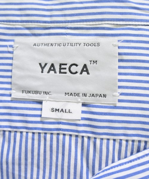 YAECA（ヤエカ）カジュアルシャツ 青 サイズ:S メンズ/2200718918385