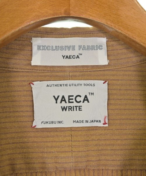 YAECA（ヤエカ）カジュアルシャツ 茶 サイズ:M メンズ/2200722741047
