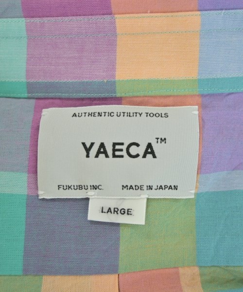 YAECA（ヤエカ）カジュアルシャツ 緑 サイズ:L メンズ/2200728686076