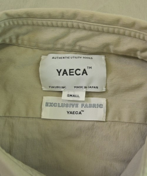 YAECA（ヤエカ）カジュアルシャツ ベージュ サイズ:S メンズ/2200682961158