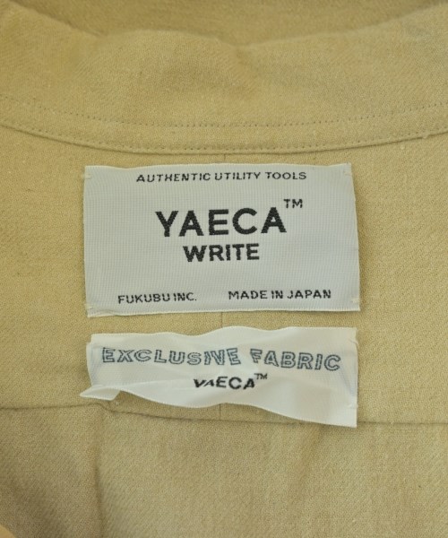 YAECA（ヤエカ）カジュアルシャツ ベージュ サイズ:M メンズ/2200683955033