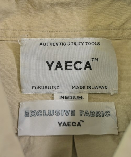 YAECA（ヤエカ）カジュアルシャツ ベージュ サイズ:M メンズ/2200681772090