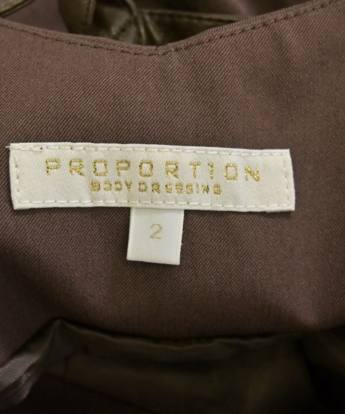 PROPORTION BODY DRESSING（プロポーションボディードレッシング）ワンピース 茶 サイズ:2(M位) レディース/2200635751027