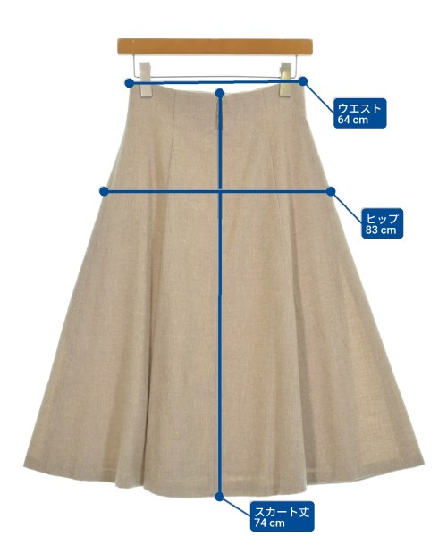 PROPORTION BODY DRESSING（プロポーションボディードレッシング）ロング・マキシ丈スカート ベージュ サイズ:M レディース/2200642739032