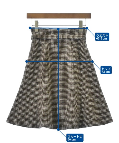 PROPORTION BODY DRESSING（プロポーションボディードレッシング）ひざ丈スカート 茶 サイズ:XS レディース/2200642739575