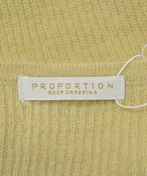 PROPORTION BODY DRESSING（プロポーションボディードレッシング）ニット・セーター 黄 サイズ:F レディース/2200642741707