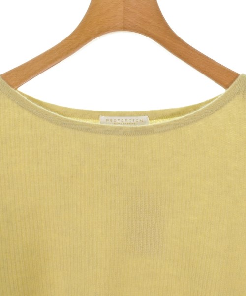 PROPORTION BODY DRESSING（プロポーションボディードレッシング）ニット・セーター 黄 サイズ:F レディース/2200642741707