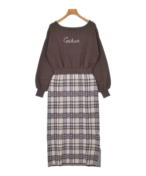 PROPORTION BODY DRESSING(プロポーションボディードレッシング)ワンピース 茶 サイズ:M/2200642741790