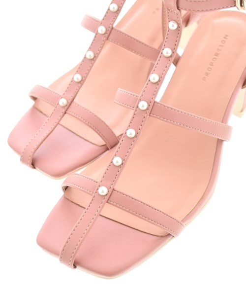 PROPORTION BODY DRESSING（プロポーションボディードレッシング）サンダル ピンク サイズ:23.5cm レディース/2200642742049