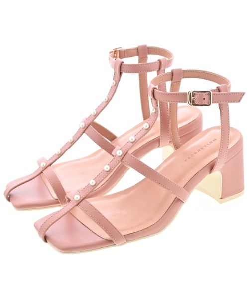 PROPORTION BODY DRESSING(プロポーションボディードレッシング)サンダル ピンク サイズ:23.5cm/2200642742100