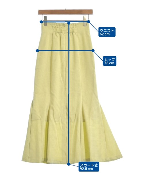 PROPORTION BODY DRESSING（プロポーションボディードレッシング）ロング・マキシ丈スカート 黄 サイズ:S レディース/2200642750792