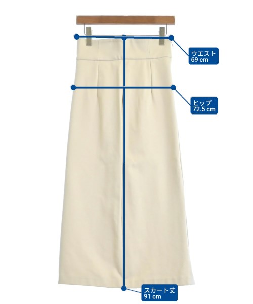 PROPORTION BODY DRESSING（プロポーションボディードレッシング）ロング・マキシ丈スカート 白 サイズ:M レディース/2200642750846