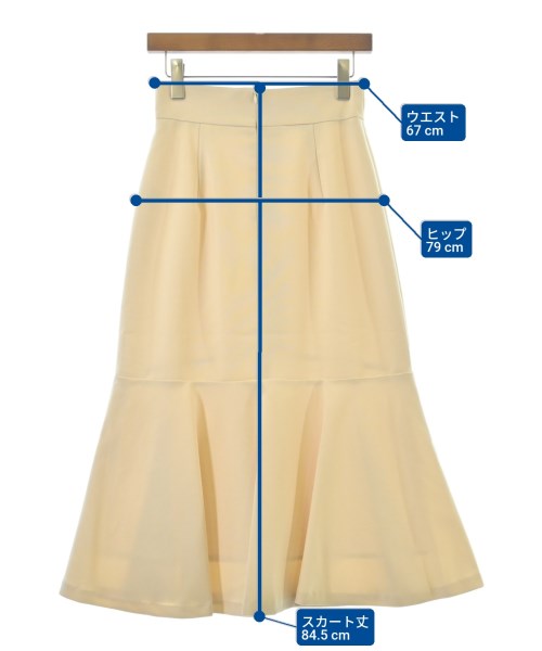 PROPORTION BODY DRESSING（プロポーションボディードレッシング）ロング・マキシ丈スカート 黄 サイズ:M レディース/2200642751157