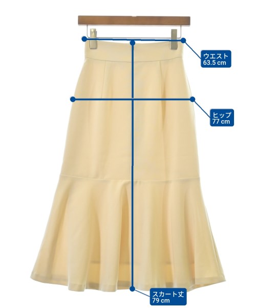 PROPORTION BODY DRESSING（プロポーションボディードレッシング）ロング・マキシ丈スカート 黄 サイズ:PS レディース/2200642751201