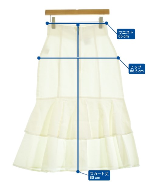 PROPORTION BODY DRESSING（プロポーションボディードレッシング）ロング・マキシ丈スカート 白 サイズ:M レディース/2200642752901