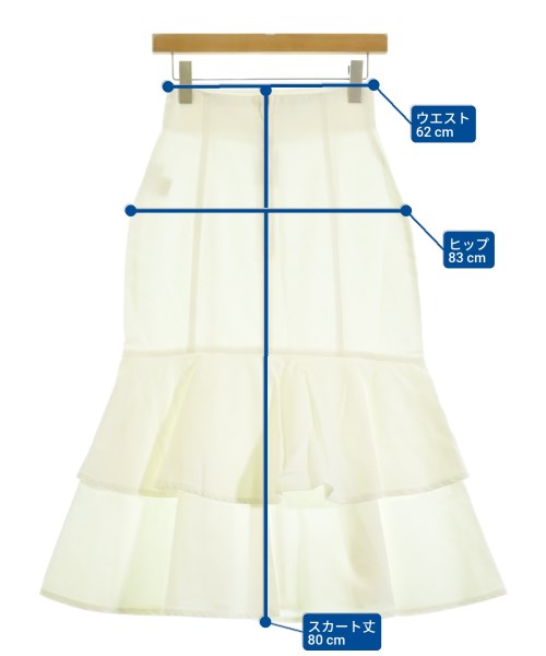 PROPORTION BODY DRESSING（プロポーションボディードレッシング）ロング・マキシ丈スカート 白 サイズ:S レディース/2200642752918