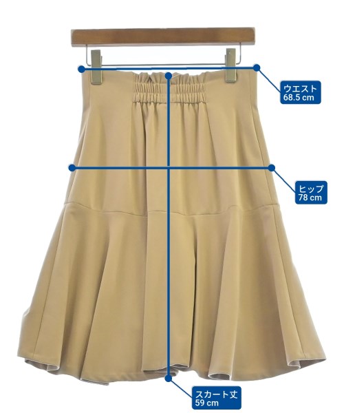 PROPORTION BODY DRESSING（プロポーションボディードレッシング）ひざ丈スカート ベージュ サイズ:M レディース/2200642752925